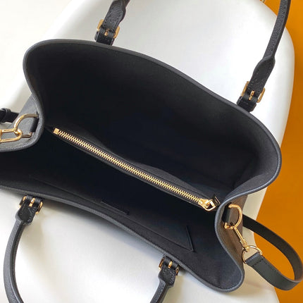 LV 25S BABYLONE TOTE GM BAG 37 IN BLACK CALFSKIN GOLD HARDWARE