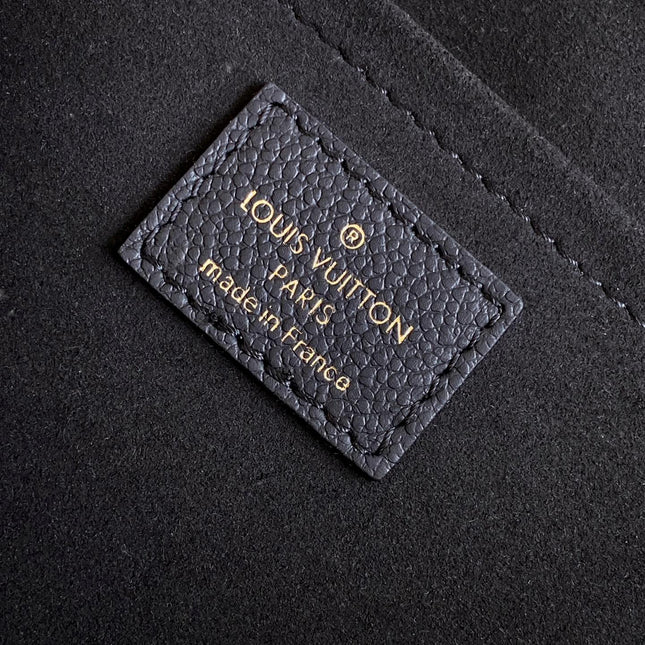 LV 25S BABYLONE TOTE GM BAG 37 IN BLACK CALFSKIN GOLD HARDWARE