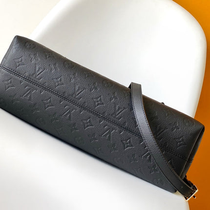 LV 25S BABYLONE TOTE GM BAG 37 IN BLACK CALFSKIN GOLD HARDWARE