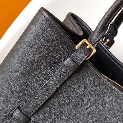 LV 25S BABYLONE TOTE GM BAG 37 IN BLACK CALFSKIN GOLD HARDWARE