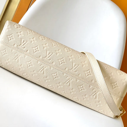 LV 25S BABYLONE TOTE GM BAG 37 IN CREAM CALFSKIN GOLD HARDWARE