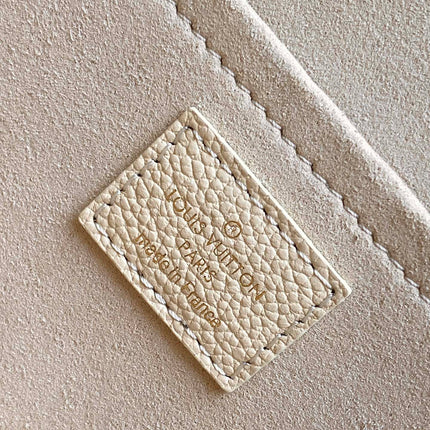 LV 25S BABYLONE TOTE GM BAG 37 IN CREAM CALFSKIN GOLD HARDWARE