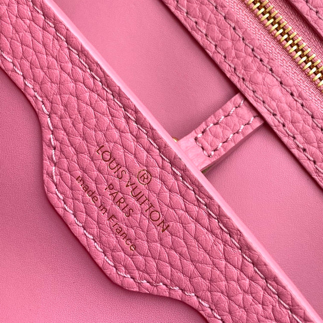 CAPUCINES MINI 21 IN MARSHMALLOW PINK TAURILLON GOLD HARDWARE