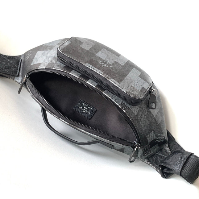 LV 25S ORIGINAL DYNAMIC BUMBAG 30 IN CANVAS DAMOFLAGE BLACK