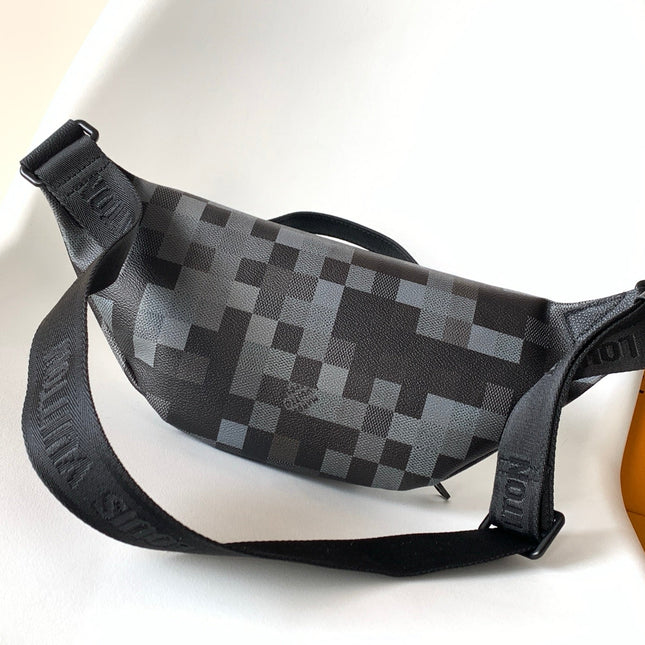 LV 25S ORIGINAL DYNAMIC BUMBAG 30 IN CANVAS DAMOFLAGE BLACK