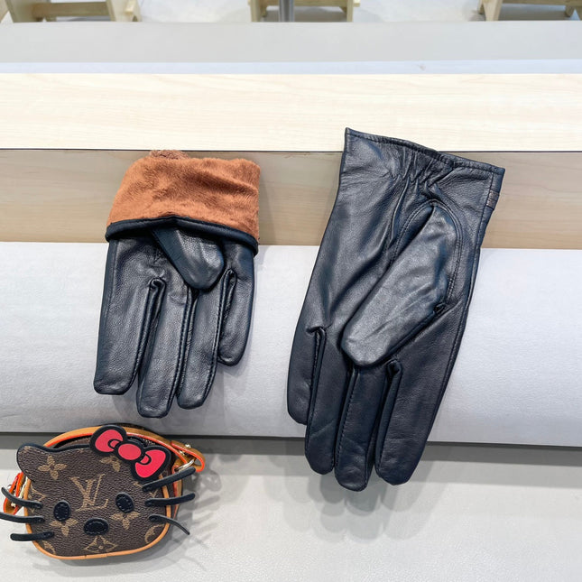 GLOVES IN BLACK SHEEPSKIN 352031