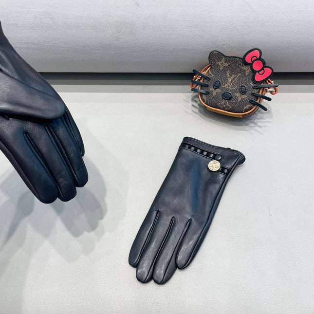 CLASSIC GLOVES IN BLACK LAMBSKIN 355121