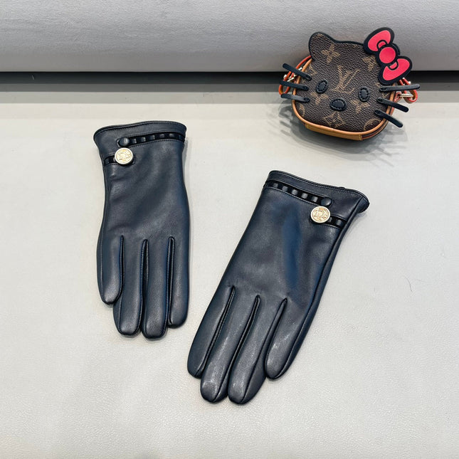 CLASSIC GLOVES IN BLACK LAMBSKIN 355121
