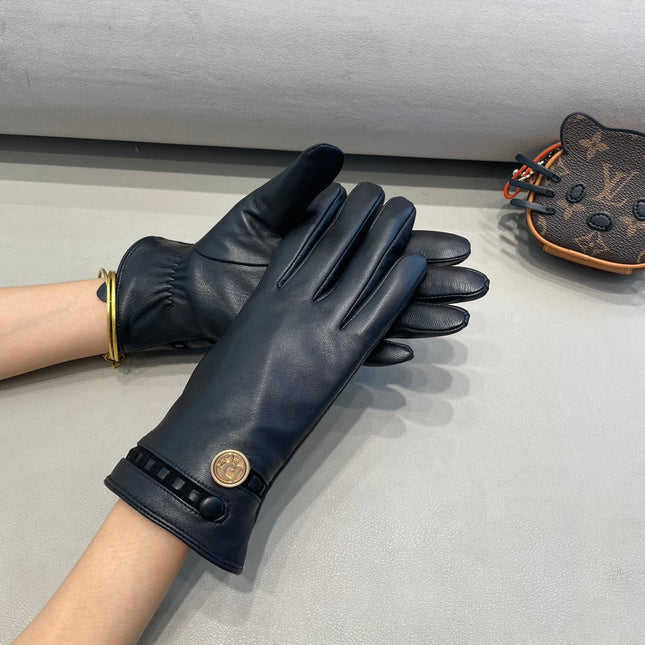 CLASSIC GLOVES IN BLACK LAMBSKIN 355121