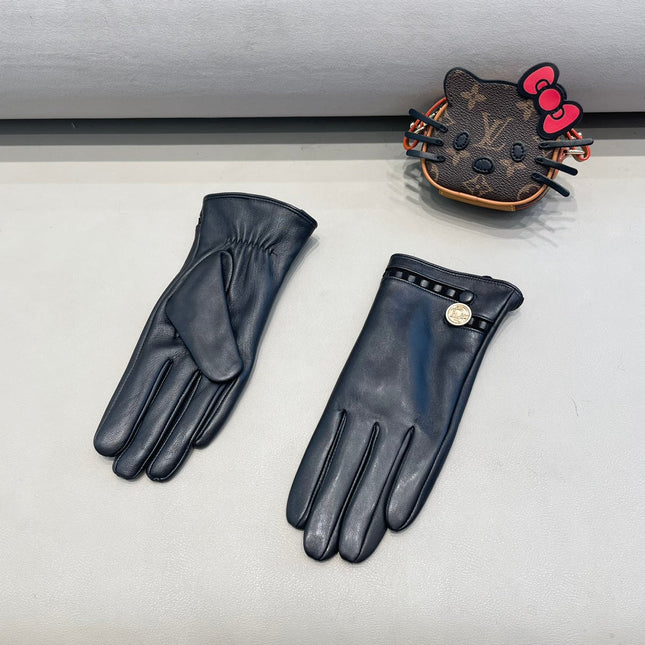 CLASSIC GLOVES IN BLACK LAMBSKIN 355121