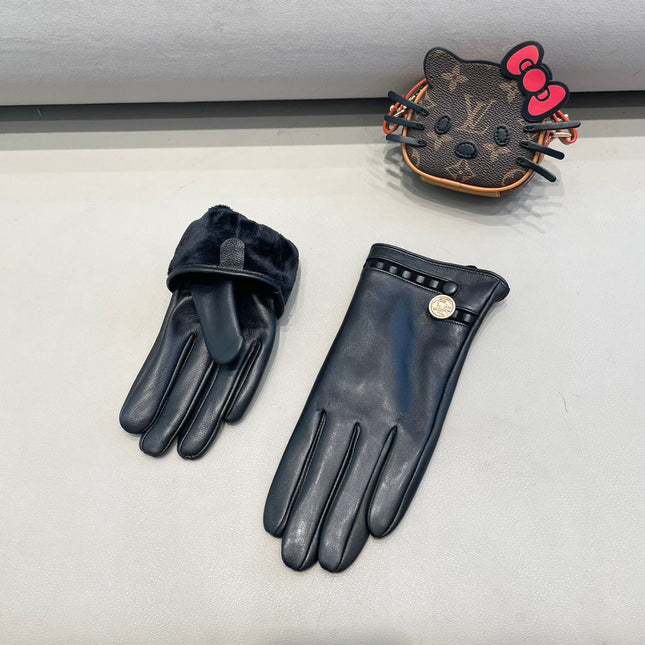CLASSIC GLOVES IN BLACK LAMBSKIN 355121