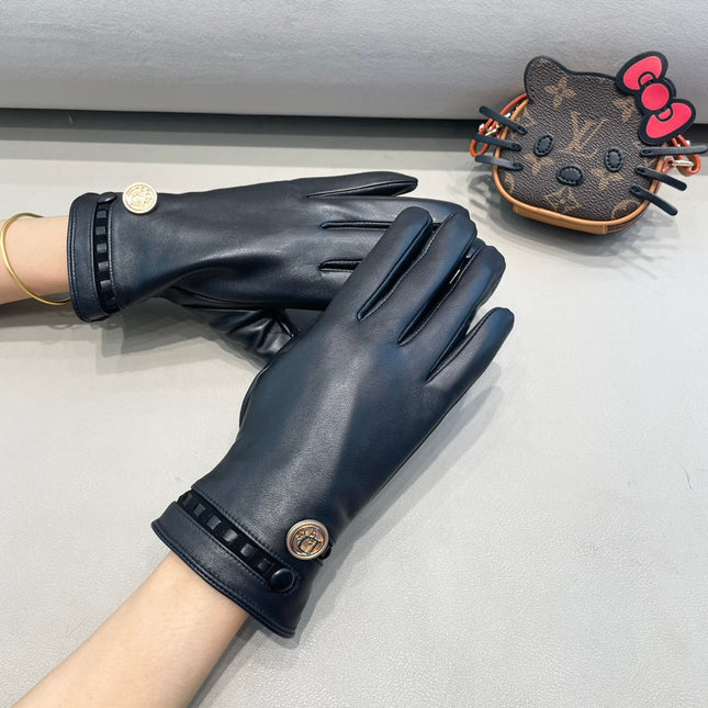 CLASSIC GLOVES IN BLACK LAMBSKIN 355121