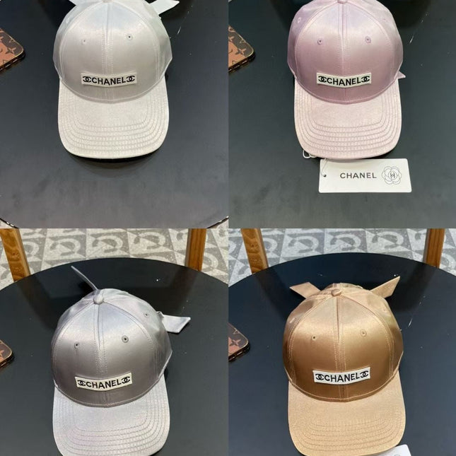 BASEBALL HAT IN LIGHT PINK SILK SATIN 404864