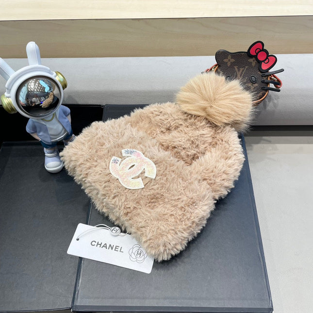 BEANIE HAT IN CAMEL BEIGE SOLF FLEECE 419713