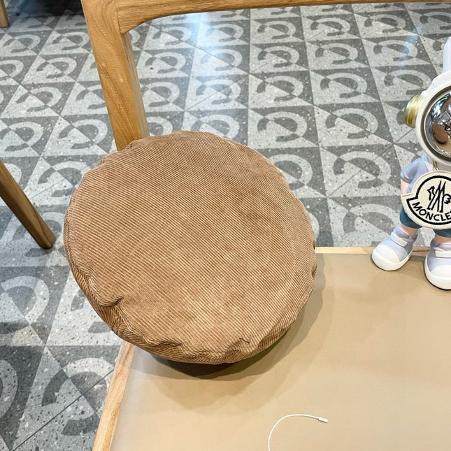 BERET HAT IN CAMEL BEIGE VELVET 430041