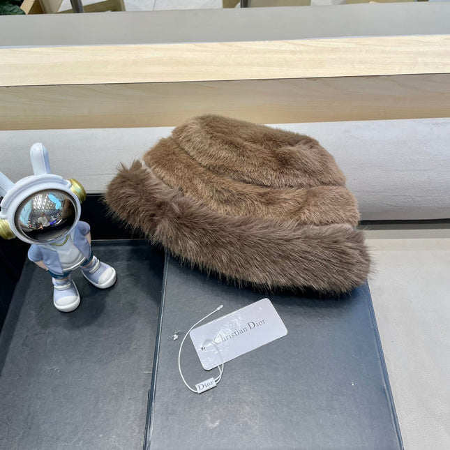 BUCKET HAT IN BROWN MINK FUR 433469