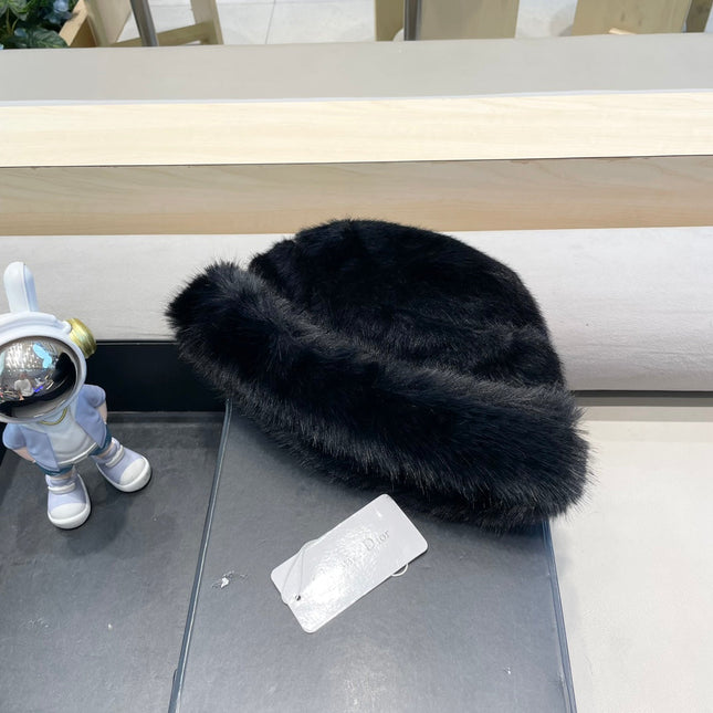BUCKET HAT IN BLACK MINK FUR 433472