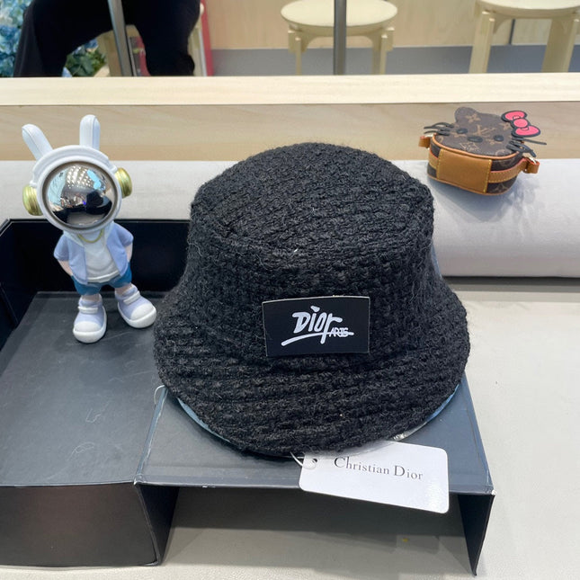 BUCKET HAT IN BLACK WOOL 436744