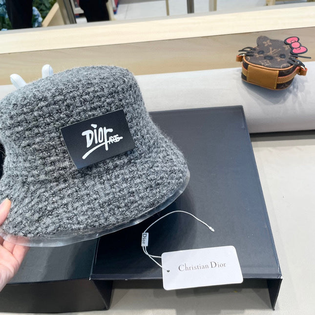 BUCKET HAT IN GRAY WOOL 436745