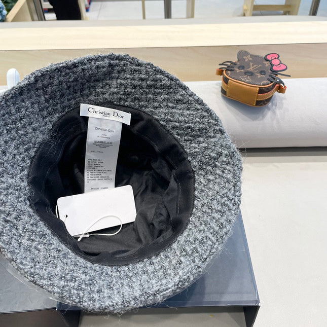 BUCKET HAT IN GRAY WOOL 436745