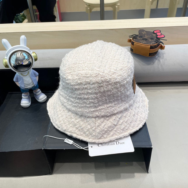 BUCKET HAT IN BEIGE WOOL 436746