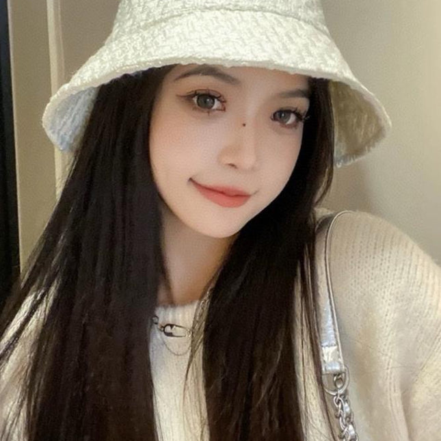 BUCKET HAT IN WHITE WOOL 436747