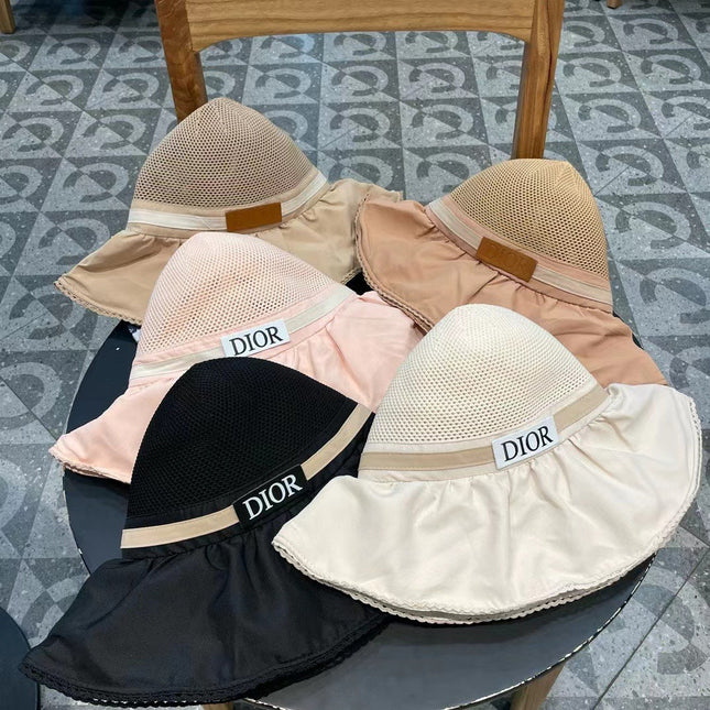 WHEAT BEIGE STRAW BUCKET HAT WITH BOW FABRIC BORDER 439644
