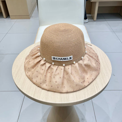 WIDE BRIM HAT IN BROWN STRAW 673032