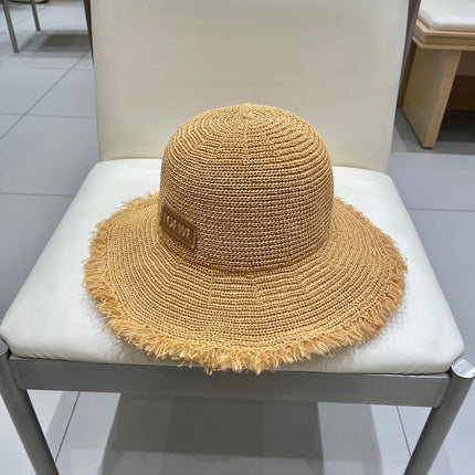 LOE BUKET HAT MODEL 652938 IN NATURAL RAFFIA STRAW