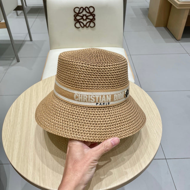 BUCKET HAT 57 CM IN BEIGE RAFFIA 653739