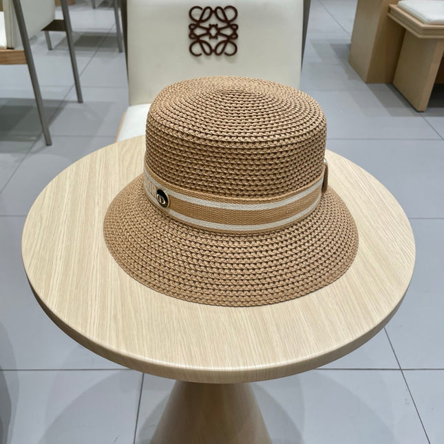BUCKET HAT 57 CM IN BEIGE RAFFIA 653739