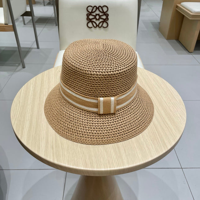 BUCKET HAT 57 CM IN BEIGE RAFFIA 653739