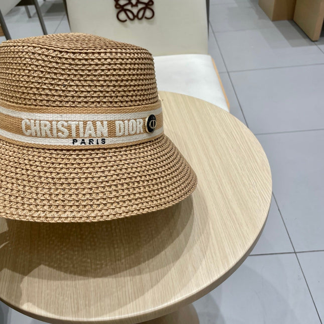 BUCKET HAT 57 CM IN BEIGE RAFFIA 653739