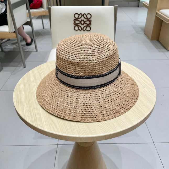 BUCKET HAT 57 CM IN DARK BEIGE RAFFIA 653750