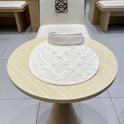 CC HALF HEAD WIDE BRIMMED SUN HAT IVORY 672688