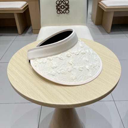 CC HALF HEAD WIDE BRIMMED SUN HAT IVORY 672688