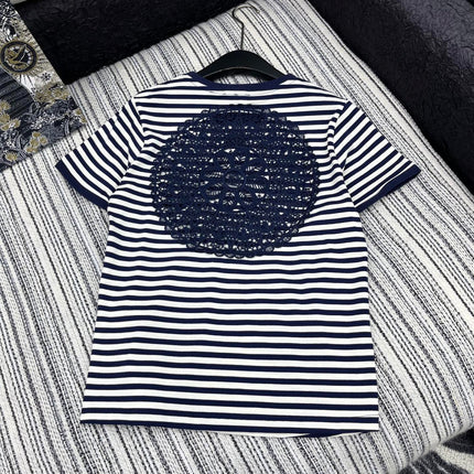 LOEWE EMBROIDERED SHORT-SLEEVE T-SHIRT WITH CREW NECK 267984