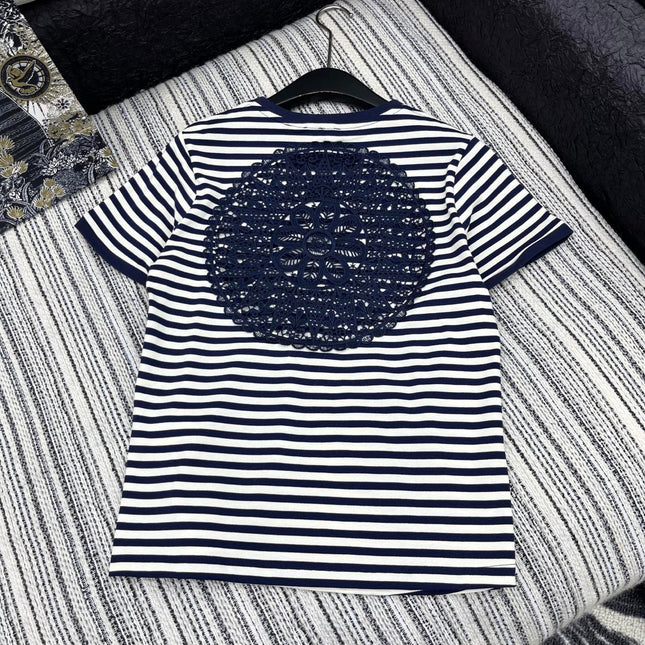LOEWE EMBROIDERED SHORT-SLEEVE T-SHIRT WITH CREW NECK 267984