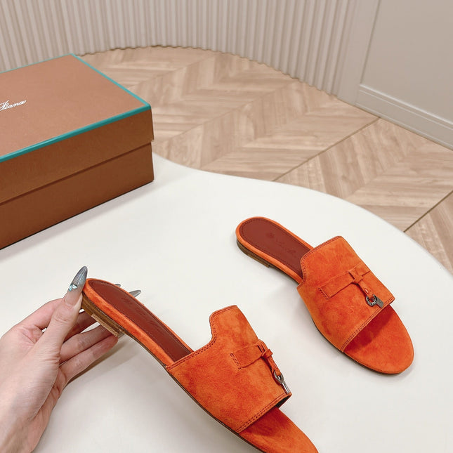 LP SUMMER CHARMS SANDALS IN ORANGE SUEDE