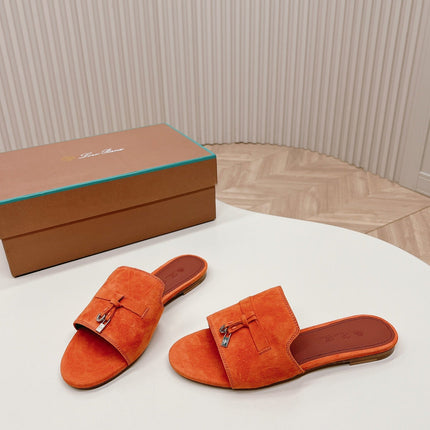 LP SUMMER CHARMS SANDALS IN ORANGE SUEDE