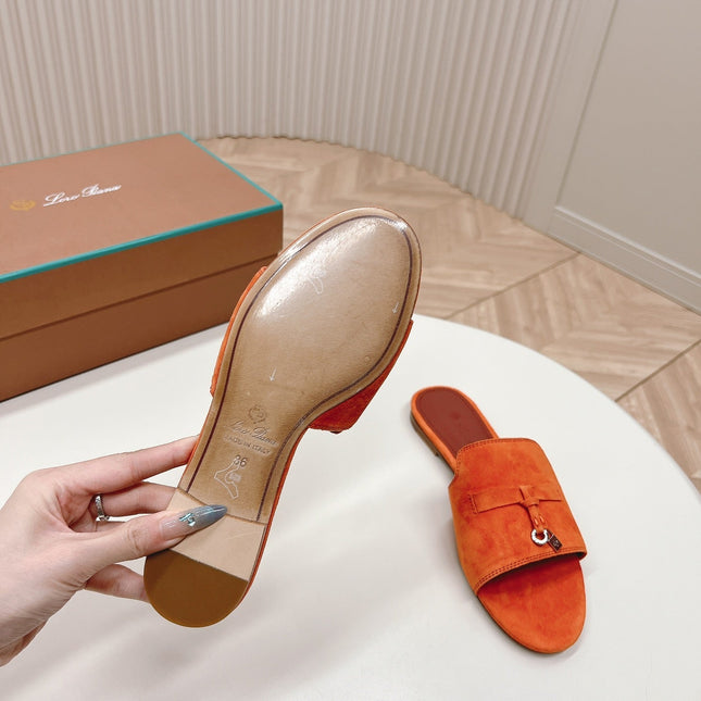 LP SUMMER CHARMS SANDALS IN ORANGE SUEDE