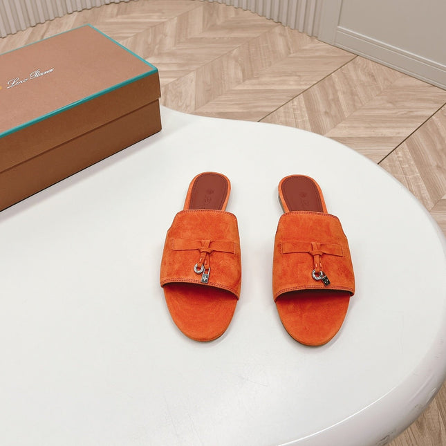 LP SUMMER CHARMS SANDALS IN ORANGE SUEDE