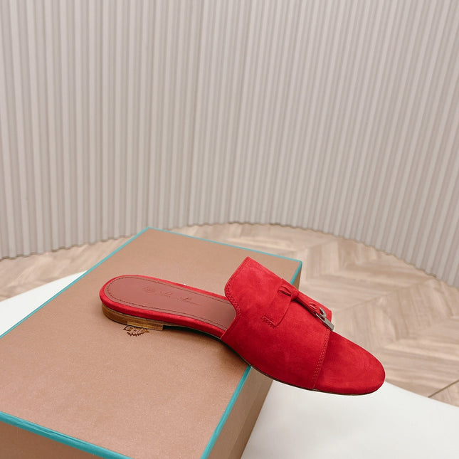 LP SUMMER CHARMS SANDALS IN CHERRY SUEDE