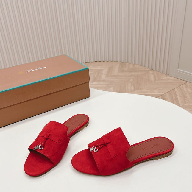 LP SUMMER CHARMS SANDALS IN CHERRY SUEDE