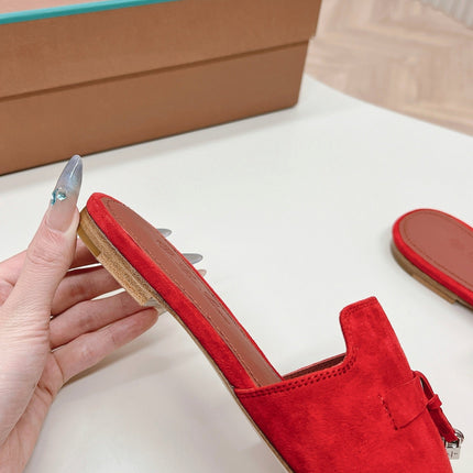 LP SUMMER CHARMS SANDALS IN CHERRY SUEDE