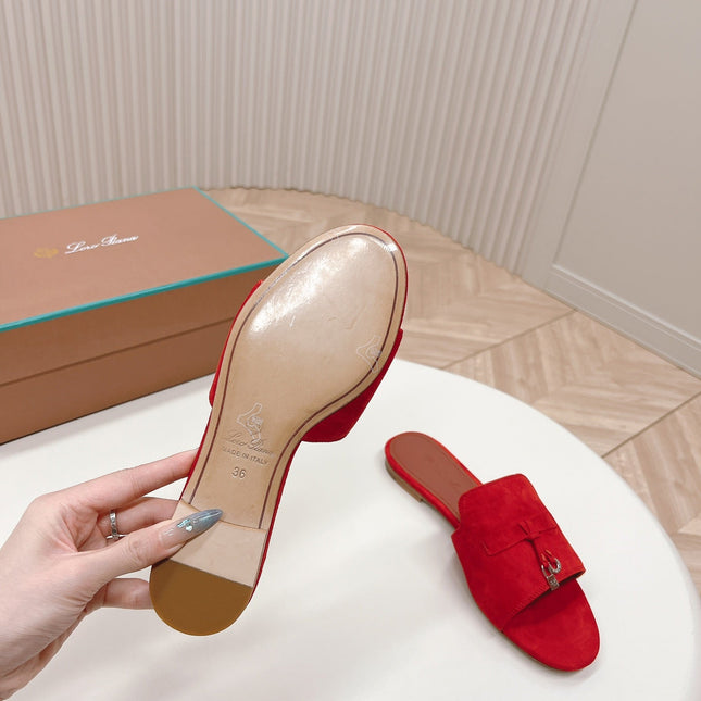 LP SUMMER CHARMS SANDALS IN CHERRY SUEDE