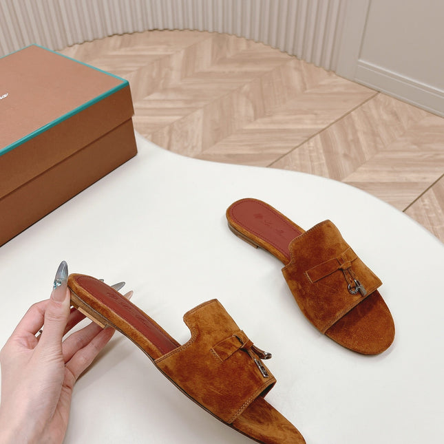 LP SUMMER CHARMS SANDALS IN BROWN SUEDE