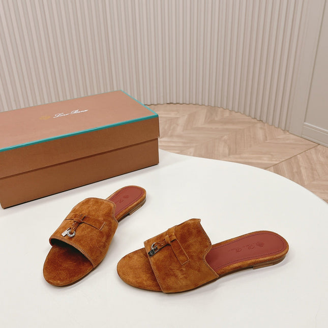 LP SUMMER CHARMS SANDALS IN BROWN SUEDE