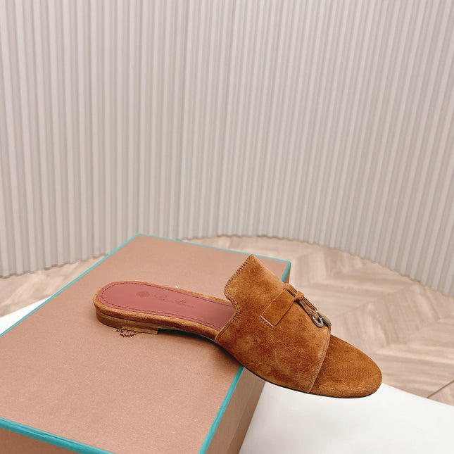 LP SUMMER CHARMS SANDALS IN BROWN SUEDE