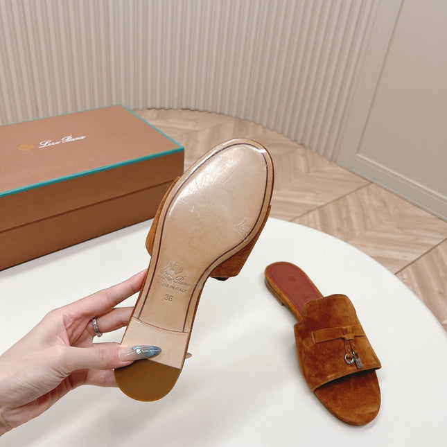 LP SUMMER CHARMS SANDALS IN BROWN SUEDE